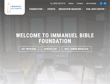 Tablet Screenshot of ibfoundation.org